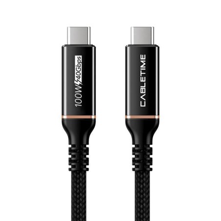Cabletime USB4 kabel, USB-C: Han -